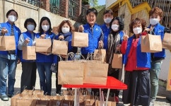 효성1동 행정복지센터 보장협의체, 식사 나눔 행사