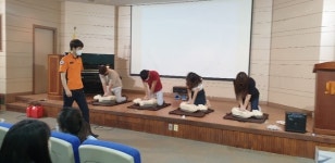 미추홀소방서, 인하사대부중 심폐소생술 응급처치 교육