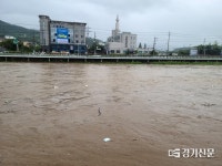 [포토] 범람하기 직전인 포천천