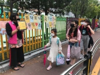 구리 동인초, 학부모회 주관 아침 등굣길 캠페인 실시