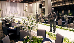 방역 중인 예식장