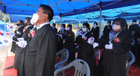 인천 만세운동 발상지 창영초교에서의 3.1절 기념식