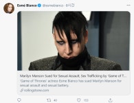 마릴린 맨슨 또 성적학대 혐의…이번엔 왕좌의 게임 에스미 비앙코