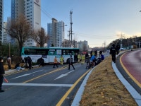 남양주 호평동 언덕길서 버스 미끄러져 승객 39명 다쳐