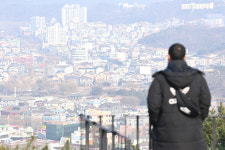 잘 보이지 않는 수원시내