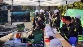 수원시, 칠보산 일대서 가을철 산불 진화 모의훈련 실시