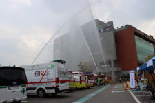 군포소방서 국민체육센터 긴급구조종합훈련 시행.