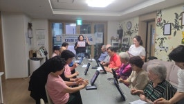 김포시 운양동, 어르신 대상 키오스크 체험교육 실시