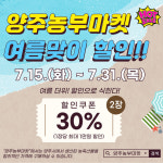 양주농부마켓, 여름맞이 특별 할인행사