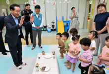유정복 인천시장, 어린이집 찾아 ‘인천형 보육 정책’ 운영 점검