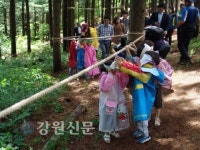 아빠와 함께하는 숲유치원 체험