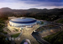 원주종합체육관 건립공사 6월말 준공될 전망