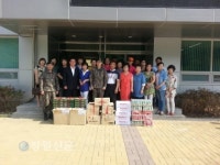 인제 주민자치위, 군장병 위문품 전달