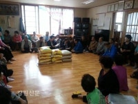 태백시 삼수동 새마을협의회, 경로당에 물품 전달