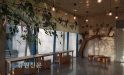 양구선사박물관에 북 카페 설치