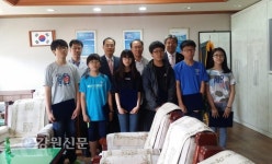 정선중학교 재학생 장학금 전달