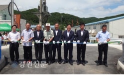 홍천 화전1리 다목적회관 진입교량 준공