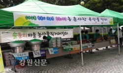 귀래면 주민자치위, 서울서 농산물 직거래 장터 개최