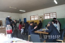 홍천팔봉1리 꽃차카페 & 마을극장 G1 오감충전 촬영