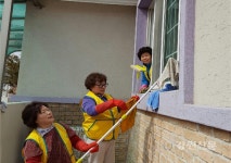 고주부모임 평창진부면회, 경로당 청소 봉사 실시
