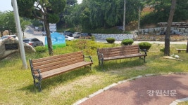 동해시, 동호동 웅녀마당 벤치 정비 사업 실시