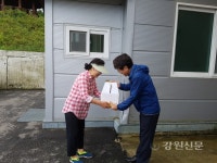 고성 간성읍, 독거노인 옥수수 전달