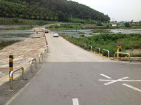 양산 공암잠수교 안전대책 물에 잠겼다