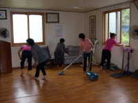 고성 개천면 주부민방위기동대, 경로당서 봉사