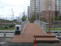 마산회원구 산호천 횡단 ‘양덕무지개 다리’ 완공