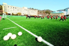 학교 인조잔디 운동장 ‘애물단지’