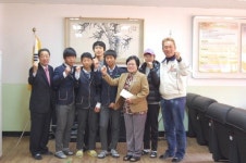 경남카누연맹, 창덕중에 카누부 육성 지원금 전달