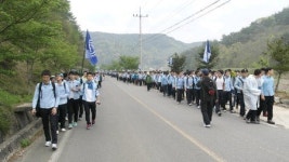 진주 대아고, 46년째 이어진 ‘이충무공 탄신 기념 행군’