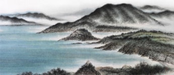 수묵으로 담아낸 한려수도의 비경