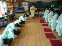 함양 위성초 ‘교장선생님과 유복 입기 체험’
