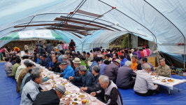 거창 가조면 일각사, 경로잔치 열어