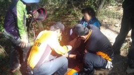 함안소방서, 부상 60대 등산객 구조
