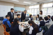 박종훈 교육감, 거제 지세포중 방문