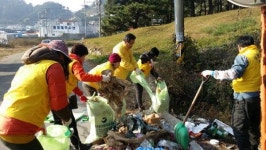 통영시 도천동 자원봉사회 환경정비 활동