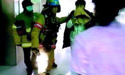 거제 대우병원 화재… 환자 183명 대피소동