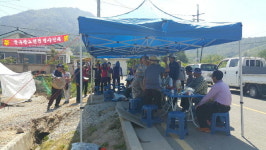 동읍 덕산마을 입구 ‘물류창고 건립’ 반발