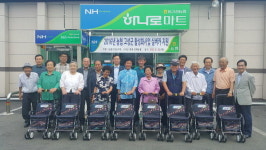 농협 고성지부·지역농협, 실버카 262대 지원