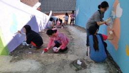 마산중부경찰서, 완월동 여성안심벽화 골목 조성