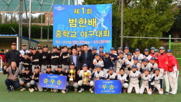 마산동중학교, 결승전서 김해내동중에 9-1 승리