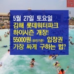 [궁금타] 김해 롯데워터파크, 우째야 싸게 가노?