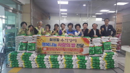 창원 회성동 10개 자생단체, 쌀 기탁