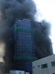거제 주상복합건물 신축공사장서 화재