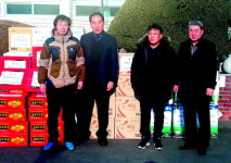 고성 대가청년회, 경로당 23곳에 성품 전달