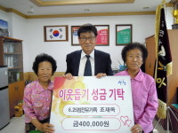 산청 6·25 참전 유가족 조재옥씨, 4년째 매년 40만원씩 성금 기탁