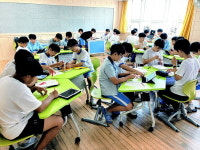 사천중, 도내 중학교 유일 ‘창의융합형 과학실’ 구축