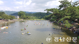 거창군 수승대관광지 여름피서지로 각광